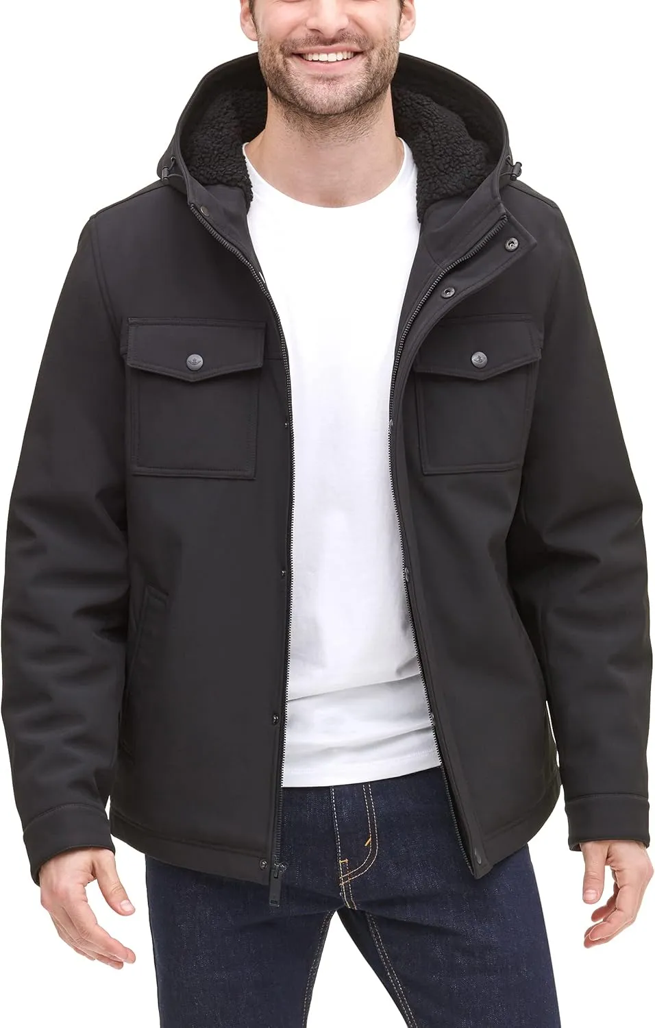 Dockers Men's Arctic Cloth Sherpa Storm Jacket