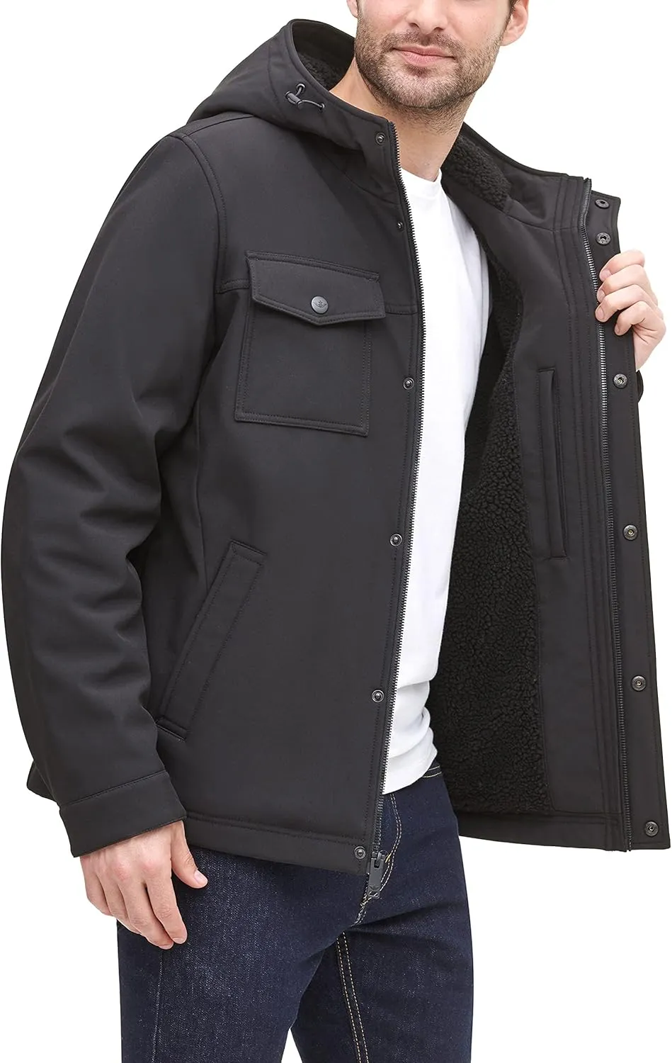Dockers Men's Arctic Cloth Sherpa Storm Jacket