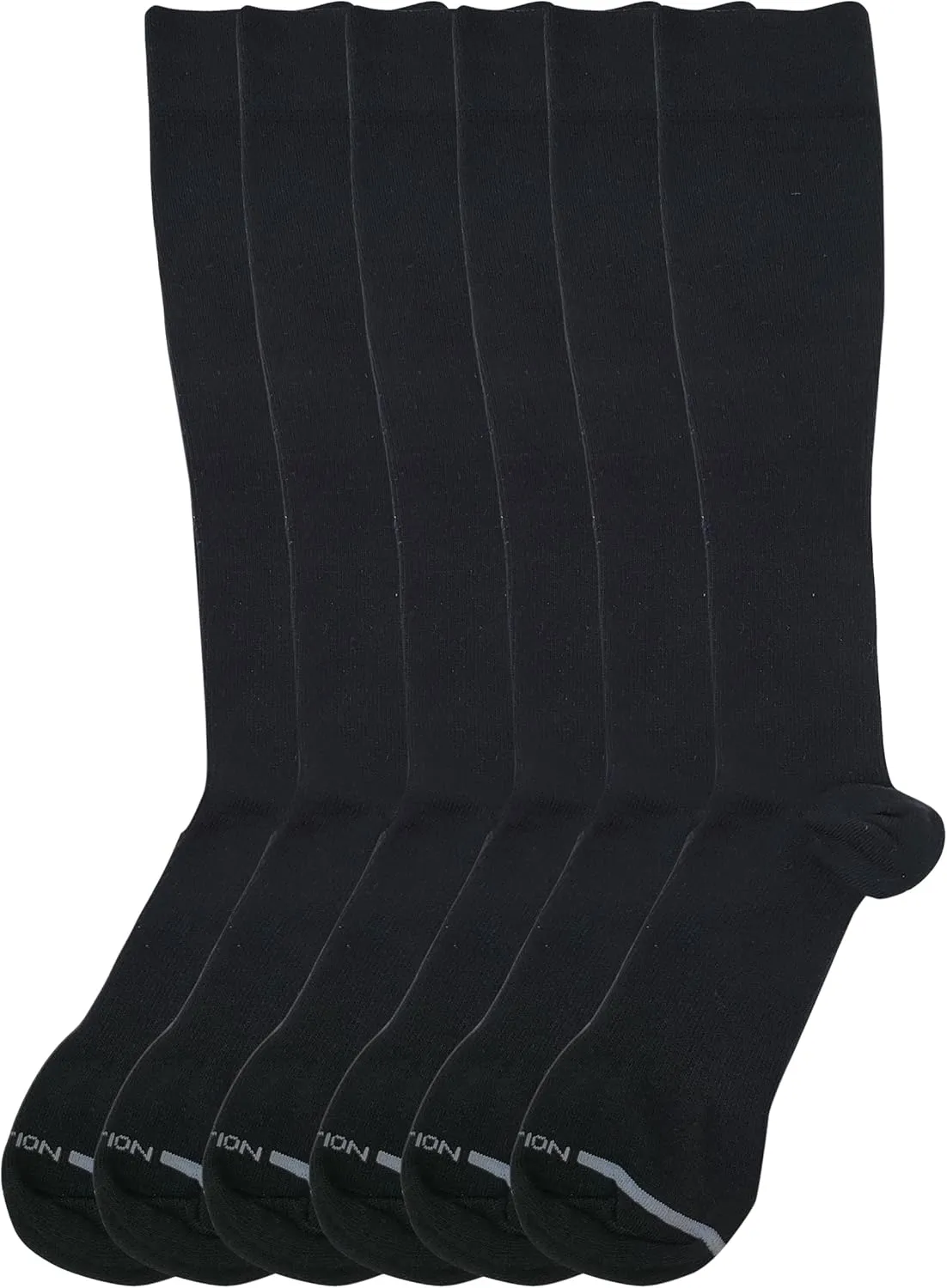 Dr. Motion Men 6 pairs pack everyday compression knee high socks