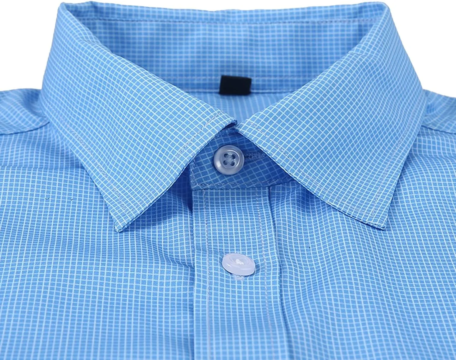 Dress Shirts for Men Casual Long Sleeve Button Down Shirts Wrinkle-Free Stretch Slim Fit Formal Business Blouse Tunic