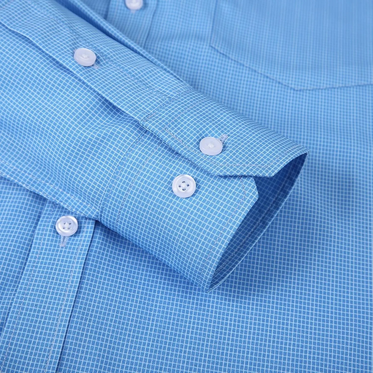 Dress Shirts for Men Casual Long Sleeve Button Down Shirts Wrinkle-Free Stretch Slim Fit Formal Business Blouse Tunic