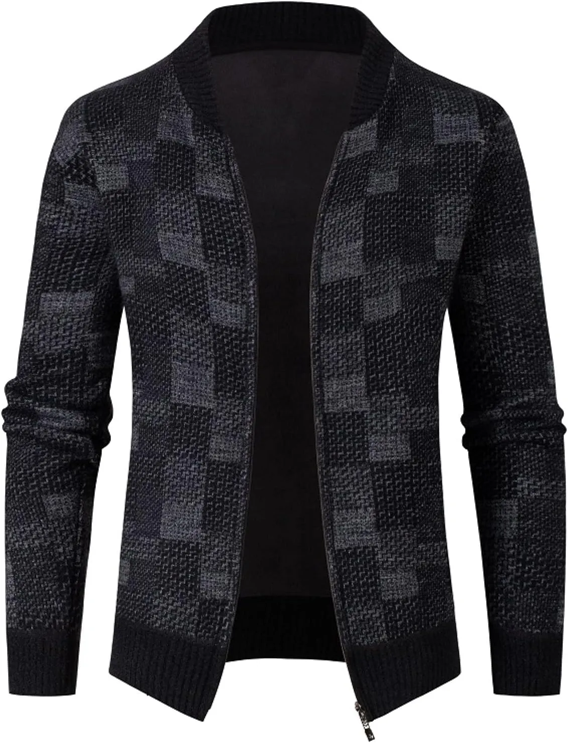 Fleece Hoodies for Men Hooded Shirt Jackets Sweatshirt Long Sleeve Lined Active Jackets Zip Cardigans Fall Winter Sweater