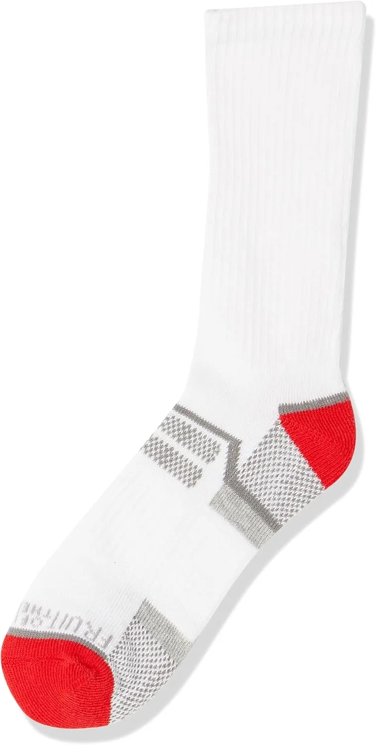 Fruit of the Loom Boys' Everyday Active Crew Socks (12 Pack)