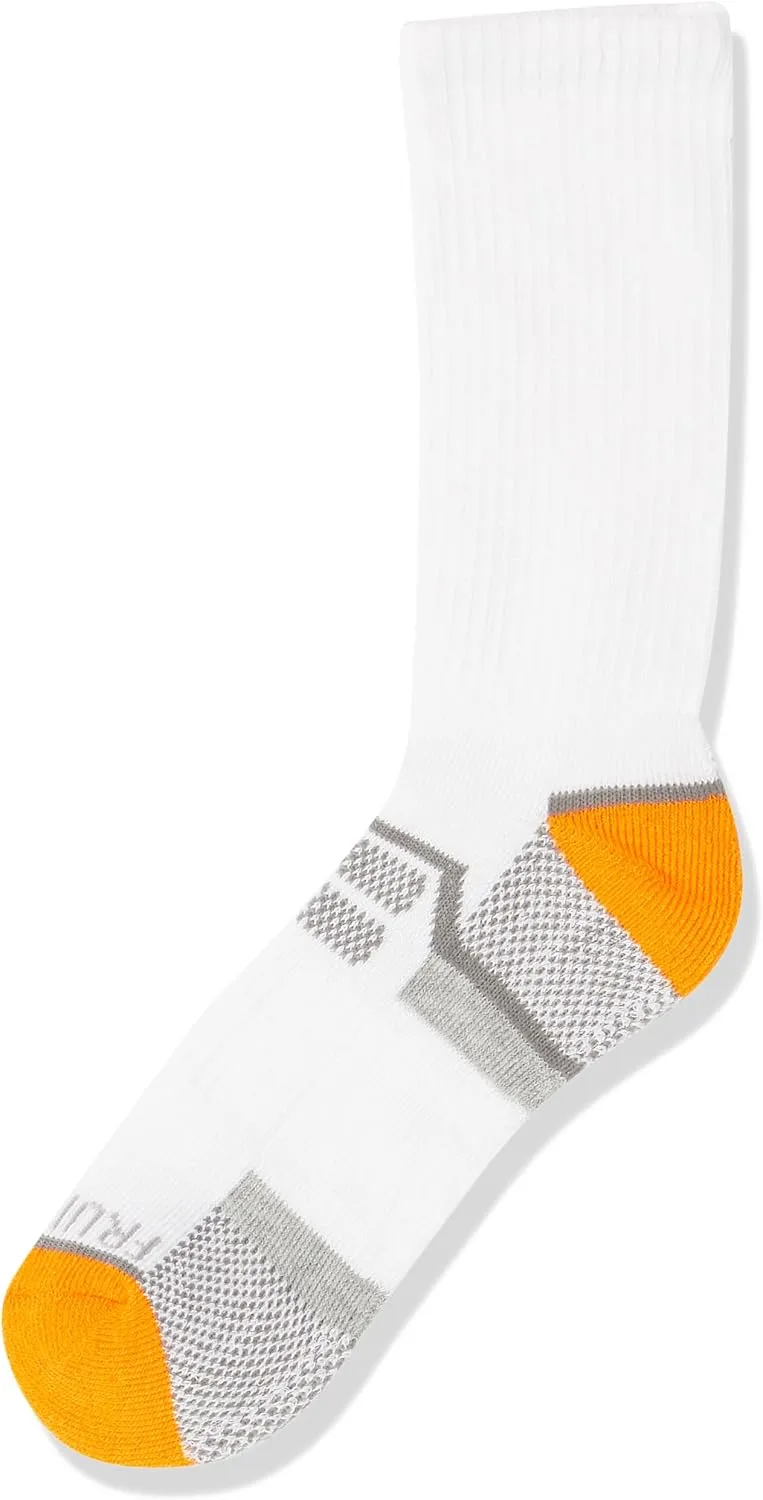 Fruit of the Loom Boys' Everyday Active Crew Socks (12 Pack)