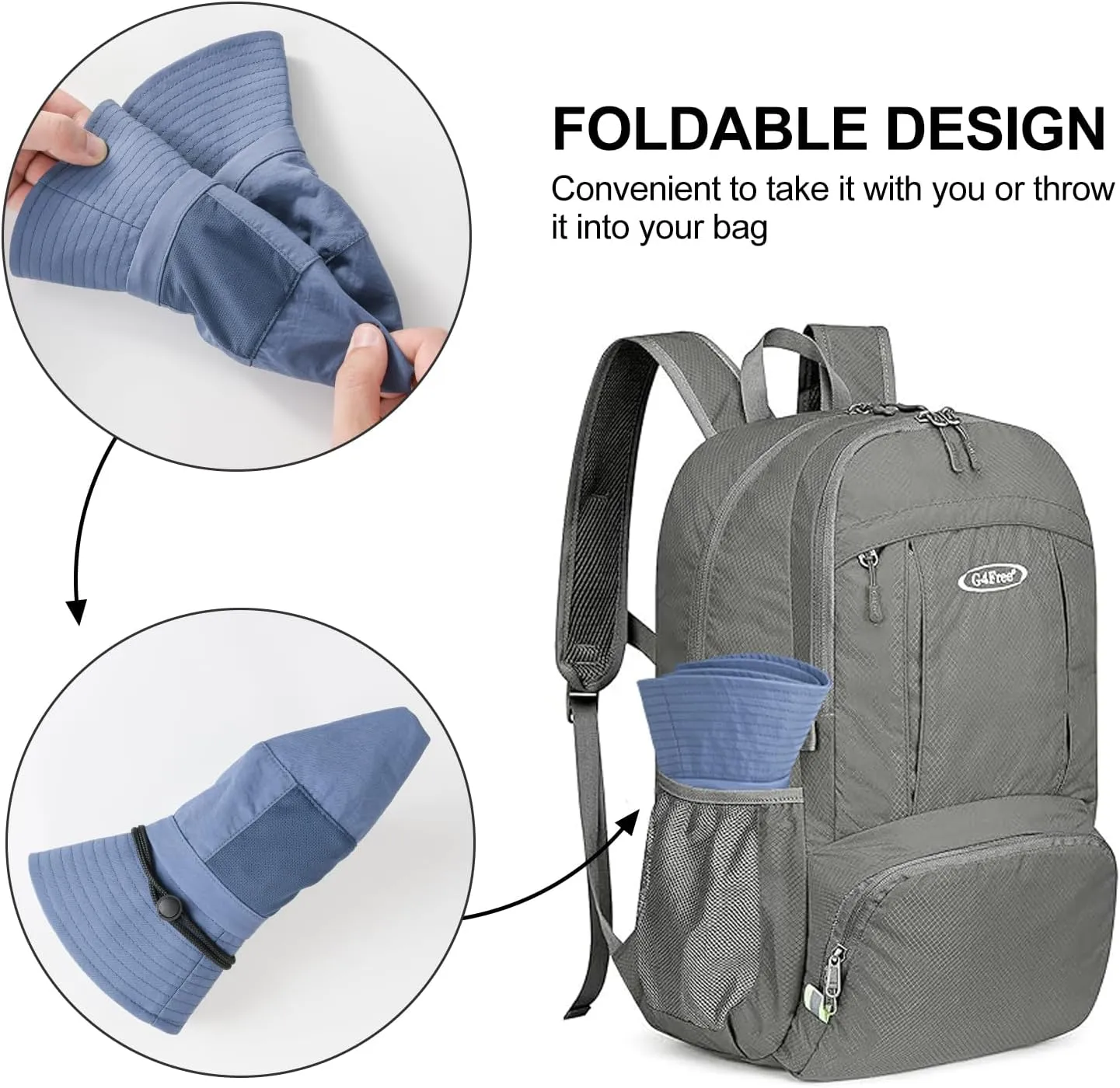 FUICUI Quick Dry Sun Bucket Hat for Men Women Outdoor Unisex Packable Travel Cap