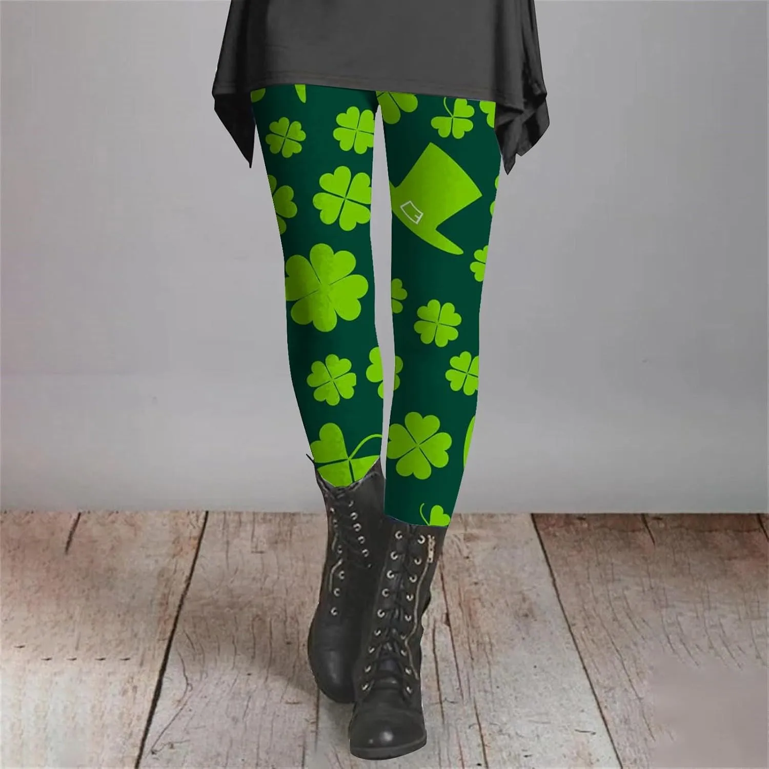 Fun St. Patrick's Day Leggings for Women Women's St Day Leggings Irish Irish Sports Leggings with Soft and Slim Gym