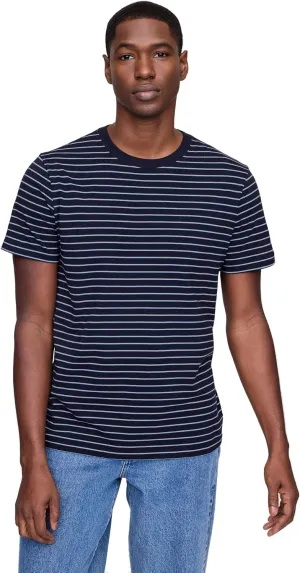 GAP Men's Everyday Soft Crewneck Stripe T-Shirt Tee