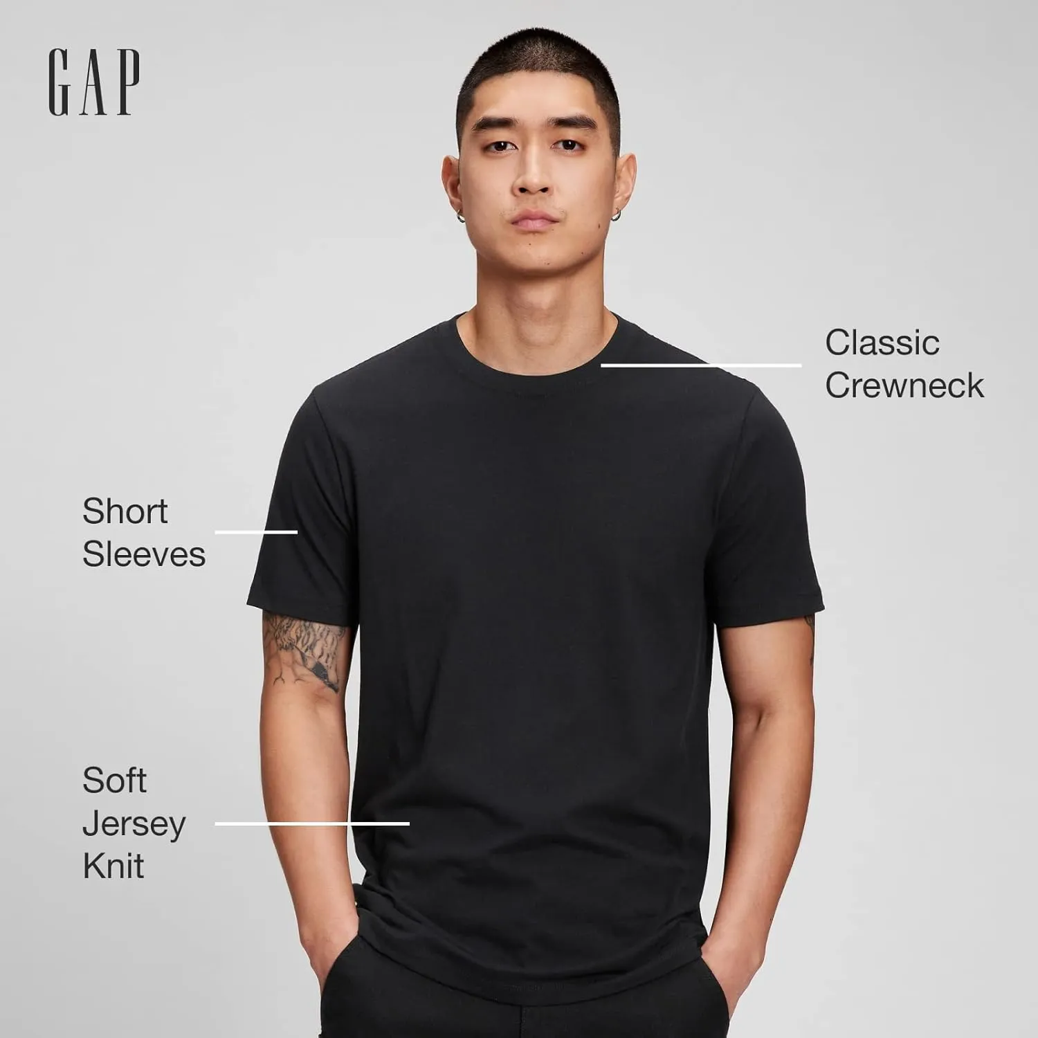 GAP Men's Everyday Soft Crewneck T-Shirt Tee