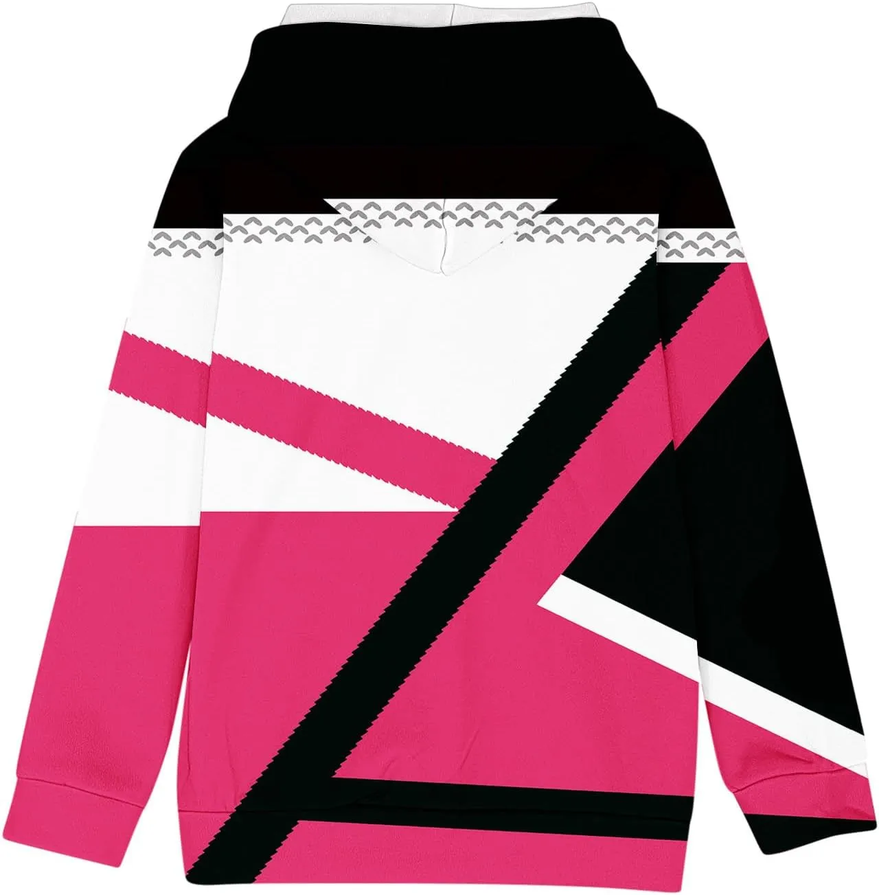 Girls Geometric Abstract Long Sleeve Sweatshirt Casual Lightweight Everyday Hoodie Teens