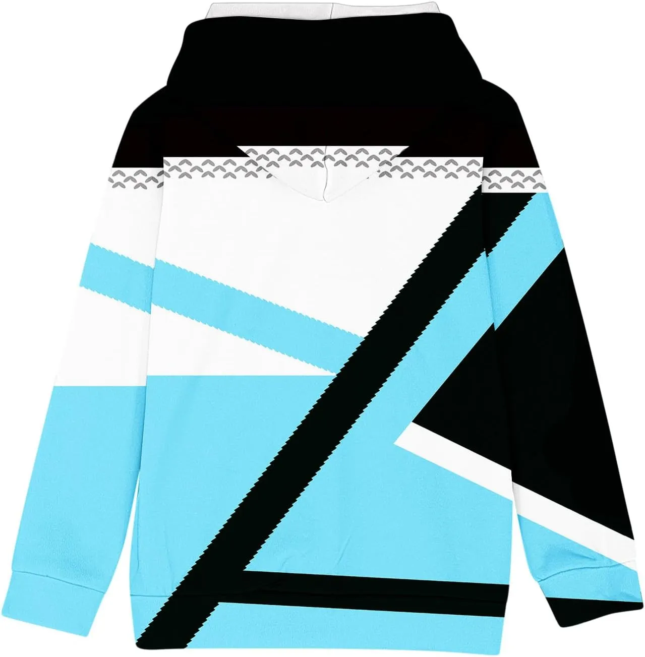 Girls Geometric Abstract Long Sleeve Sweatshirt Casual Lightweight Everyday Hoodie Teens