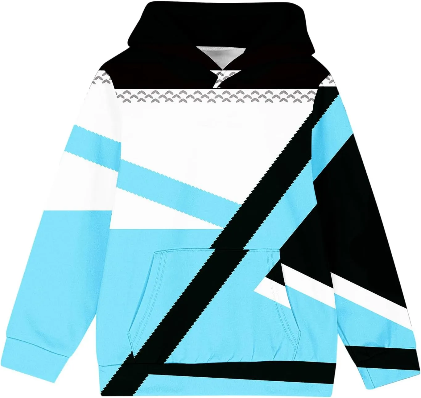 Girls Geometric Abstract Long Sleeve Sweatshirt Casual Lightweight Everyday Hoodie Teens
