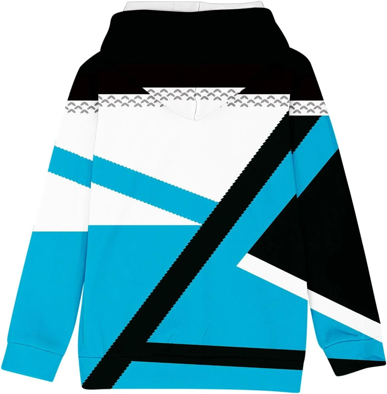 Girls Geometric Abstract Long Sleeve Sweatshirt Casual Lightweight Everyday Hoodie Teens