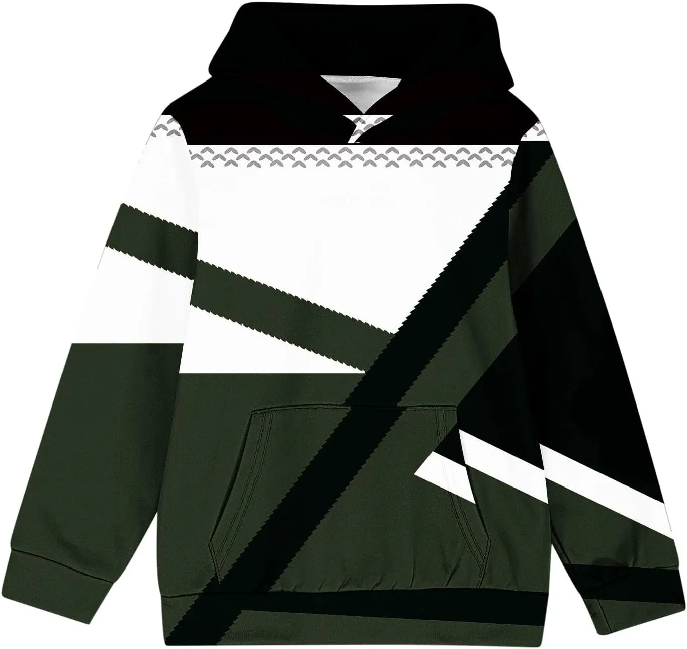 Girls Geometric Abstract Long Sleeve Sweatshirt Casual Lightweight Everyday Hoodie Teens