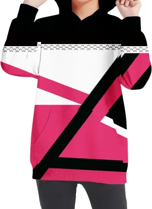Girls Geometric Abstract Long Sleeve Sweatshirt Casual Lightweight Everyday Hoodie Teens