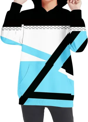 Girls Geometric Abstract Long Sleeve Sweatshirt Casual Lightweight Everyday Hoodie Teens