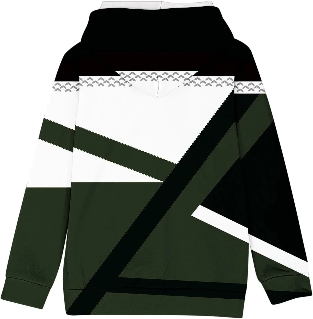 Girls Geometric Abstract Long Sleeve Sweatshirt Casual Lightweight Everyday Hoodie Teens