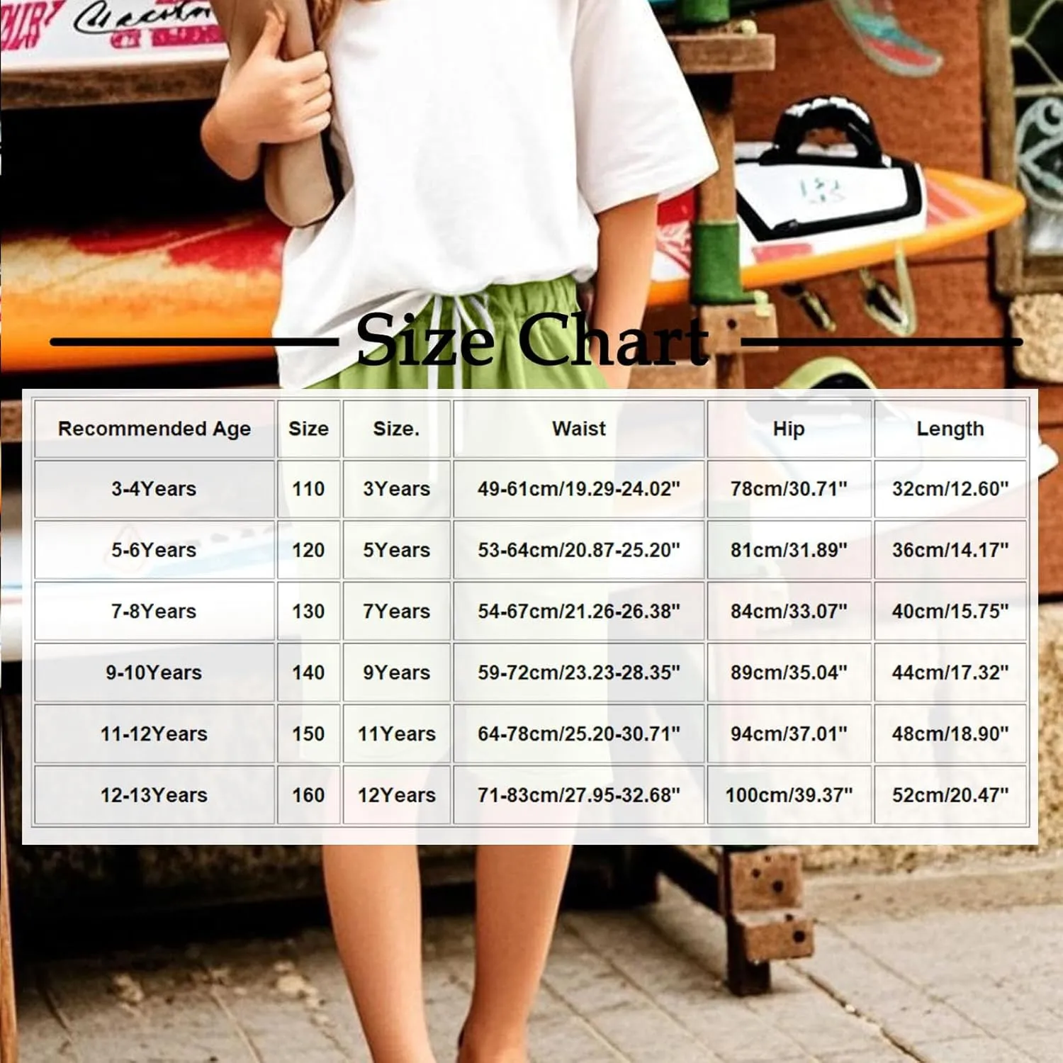 Girls Linen Matching Shorts Knee Length Outfits Beach Vacation Bermuda Shorts Summer Athlete Pants 3-13 Years