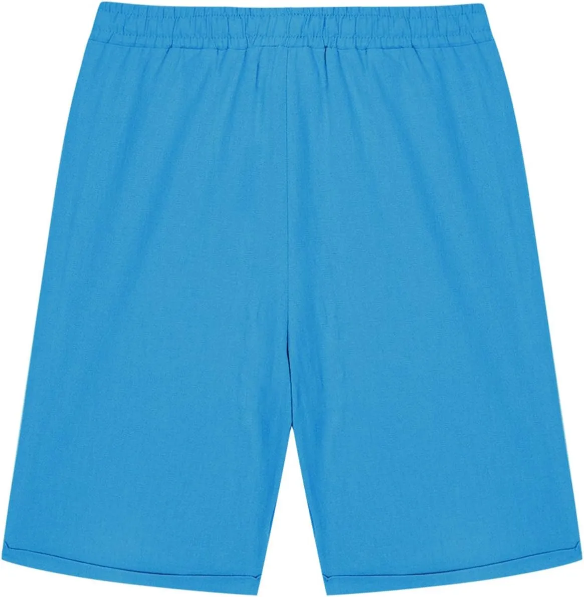 Girls Linen Matching Shorts Knee Length Outfits Beach Vacation Bermuda Shorts Summer Athlete Pants 3-13 Years