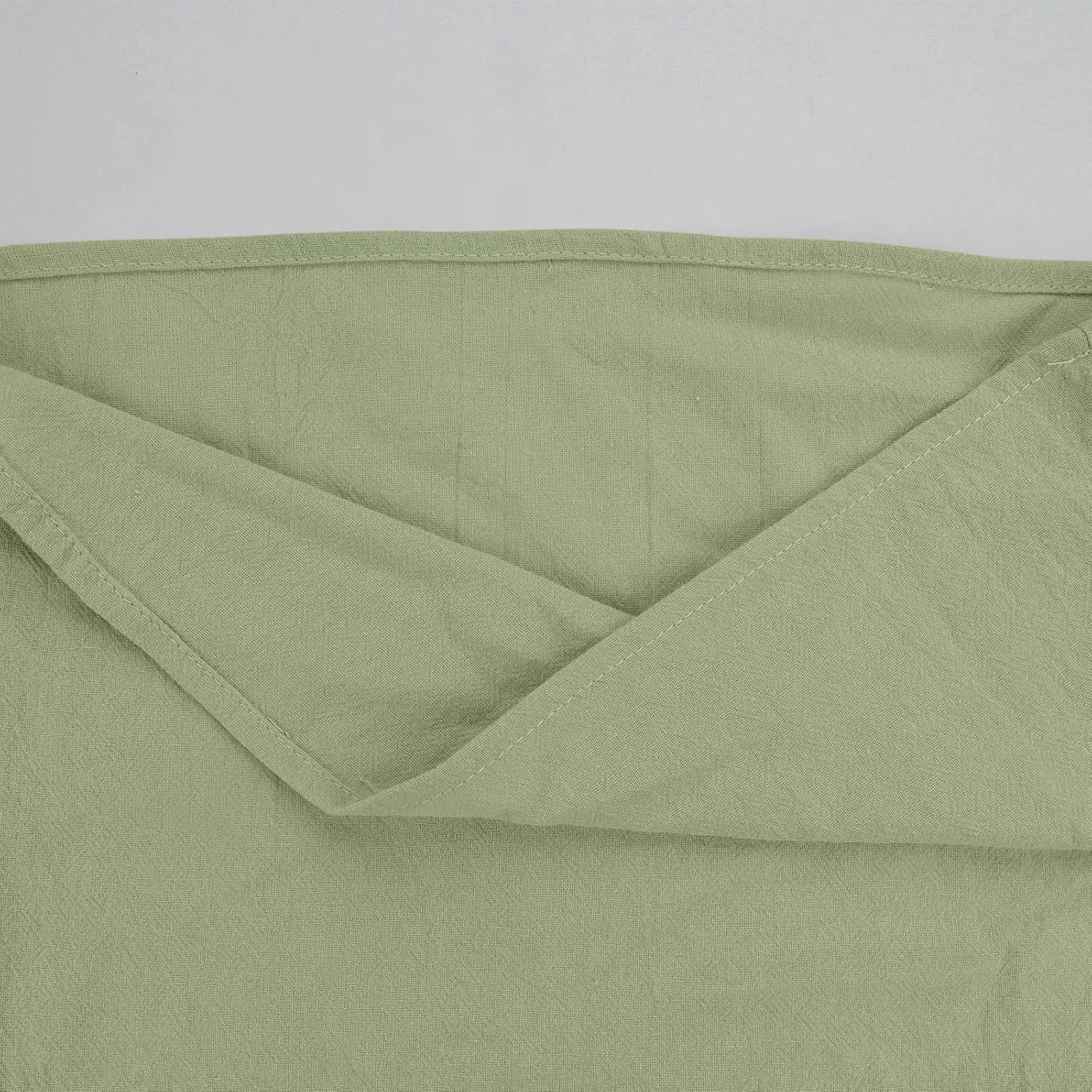 Girls Linen Shirts Casual Short Sleeve Crewneck Tops Cute Plain Backless Tees Loose Lightweight Flowy Summer Blouse