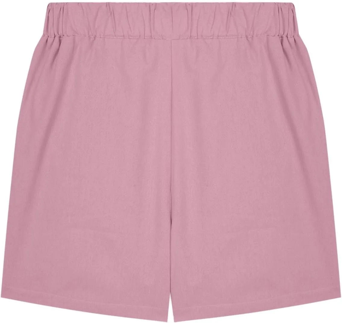 Girl's Summer Shorts Kids Casual Wide Leg Cotton Linen Shorts Girls Drawstring Beach Vacation Outfits for 3-13 Years