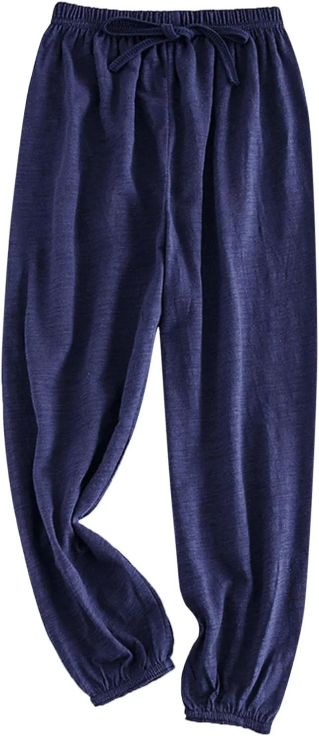 Girls Wide Leg Sweatpants Elastic High Waisted Loose Baggy Pants Kids Lightweight Flowy Pants Casual Joggers Clothes