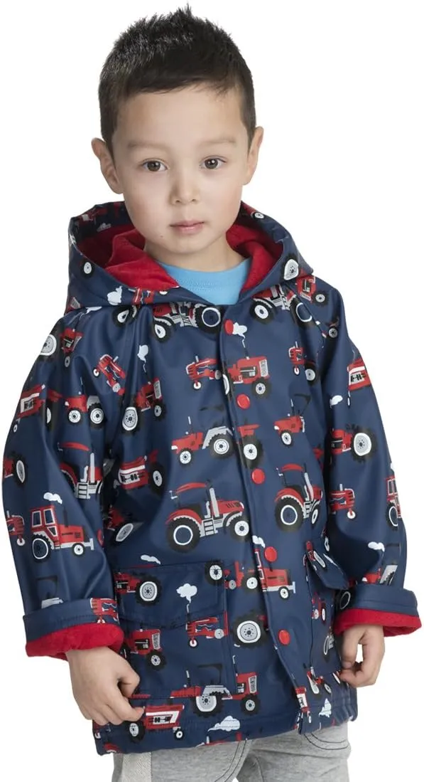 Hatley Boys' Button-up Printed Rain Jacket