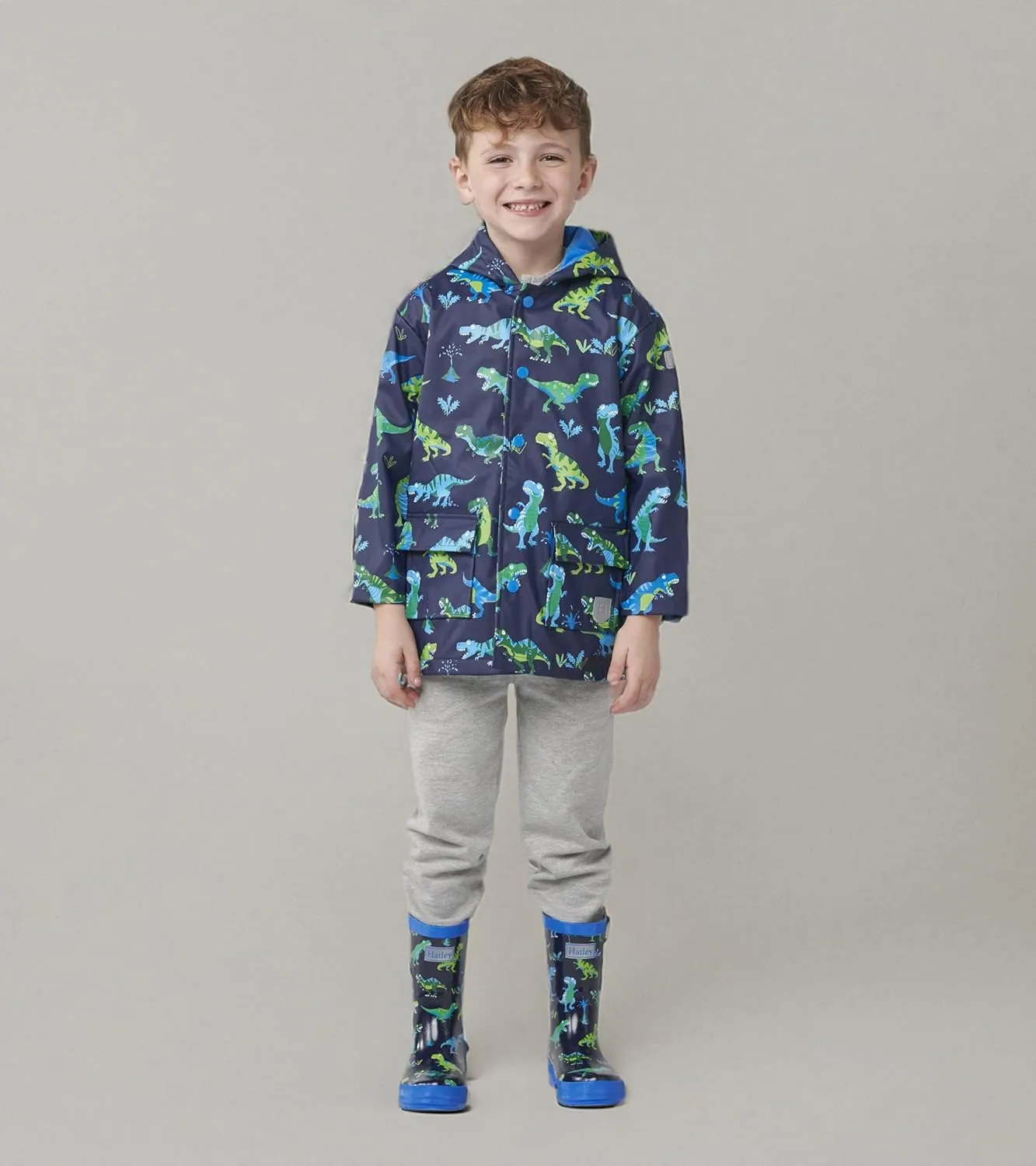 Hatley Boys' Button-up Printed Rain Jacket