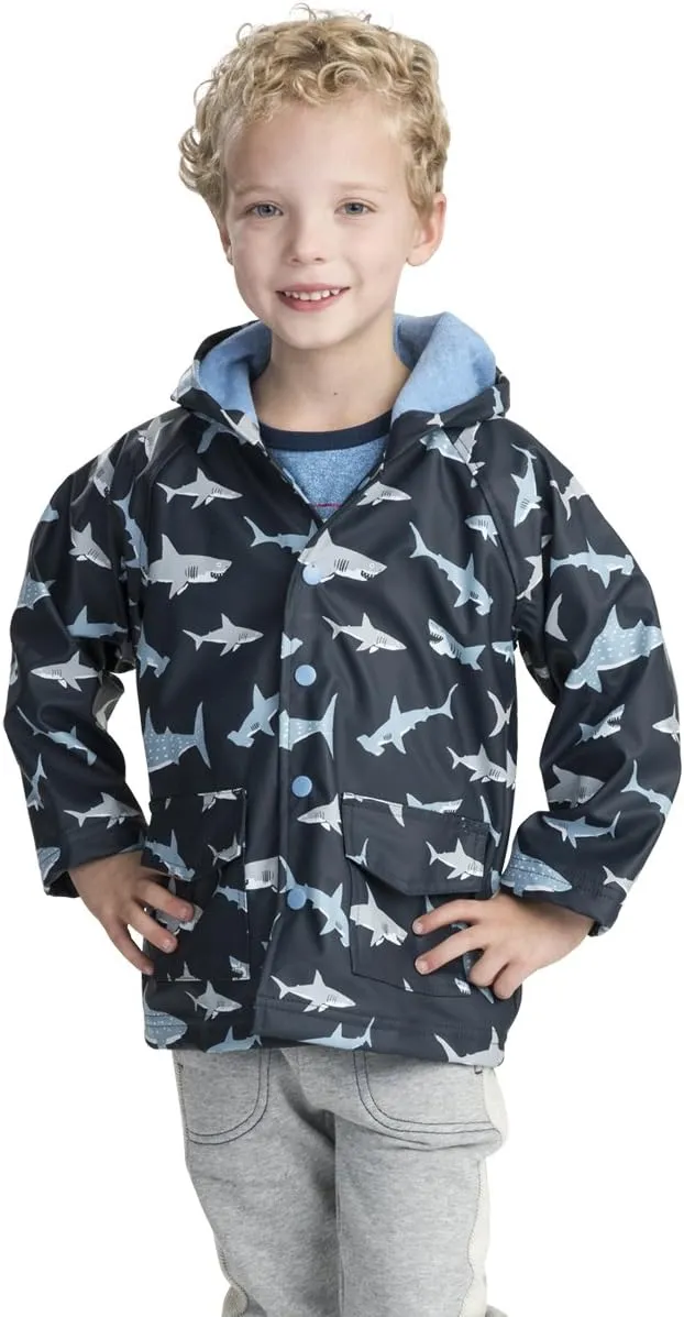 Hatley Boys' Button-up Printed Rain Jacket