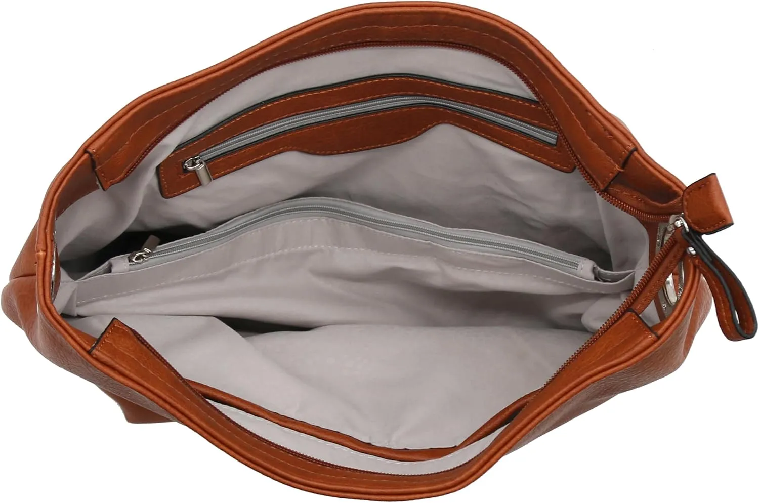 Hobo Shoulder Bag with Big Snap Hook Hardware