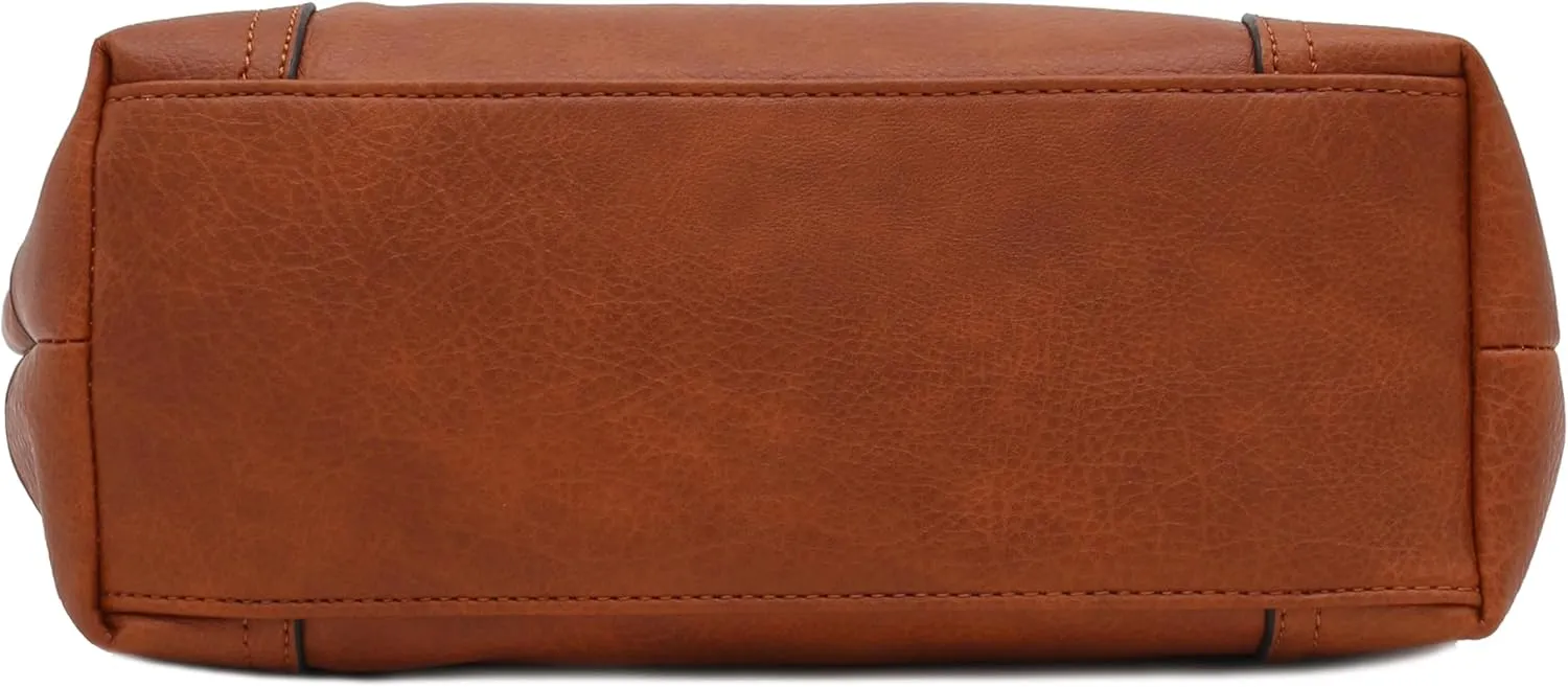 Hobo Shoulder Bag with Big Snap Hook Hardware