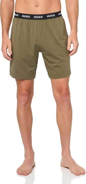 HUGO Men's Linked Stretch Cotton Lounge Shorts