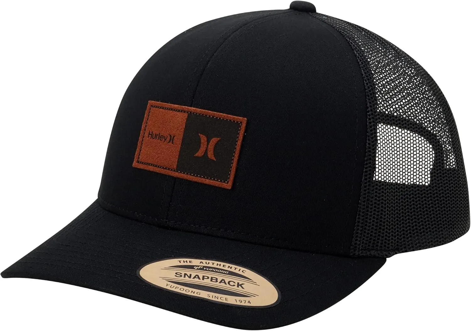 Hurley Men's Caps - Fairway Trucker Mesh Panel Baseball Cap Trucker Hat - Snap Back Hats for Men