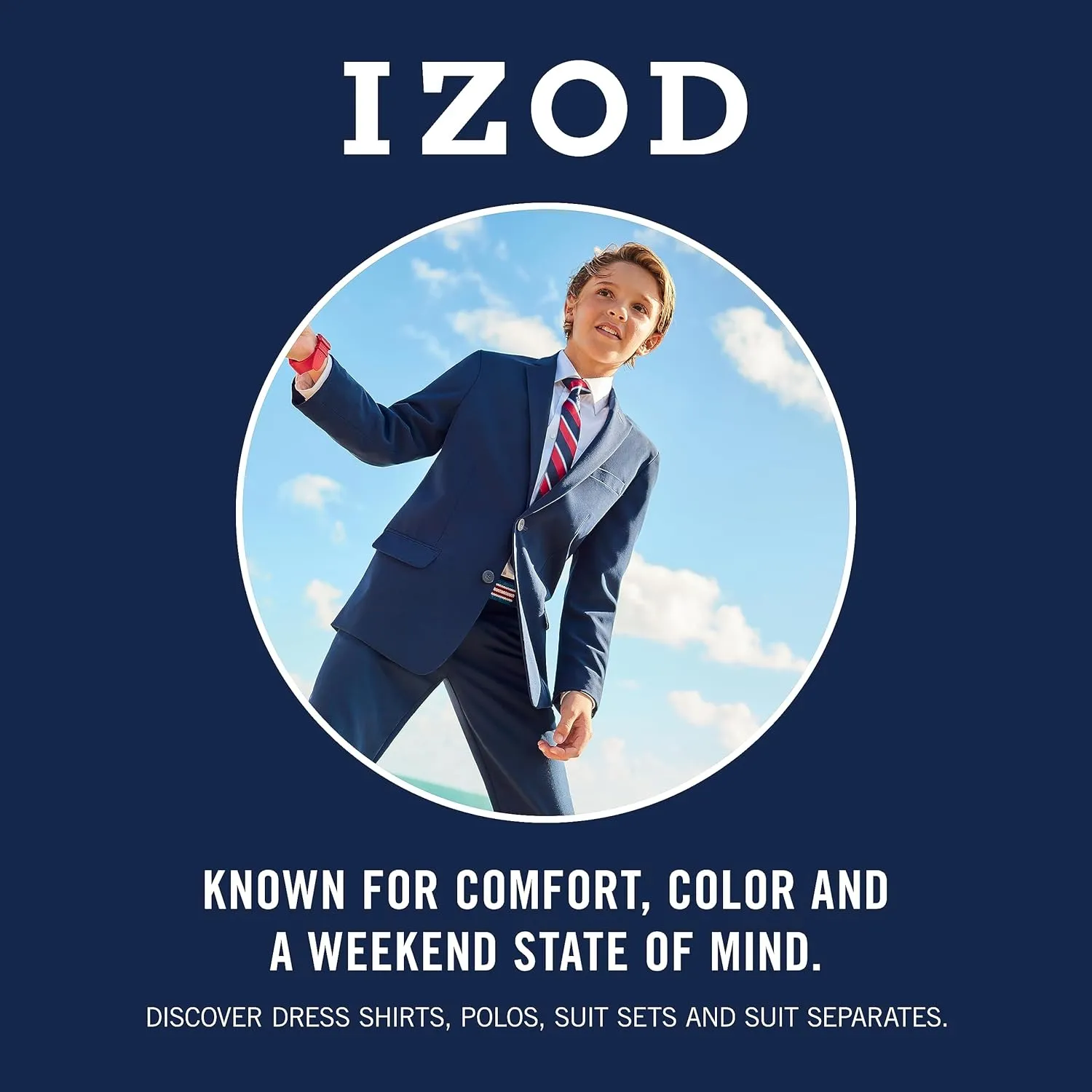 IZOD Boys' Bi-Stretch Blazer Jacket