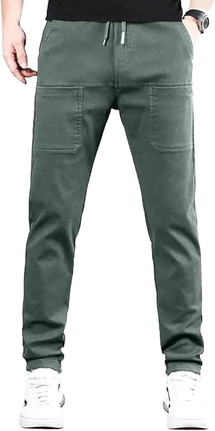 JDIV Multipants - High Stretch Multi-Pocket Durable Cargo Pants, Men Comfy Cargo Pants Stretch