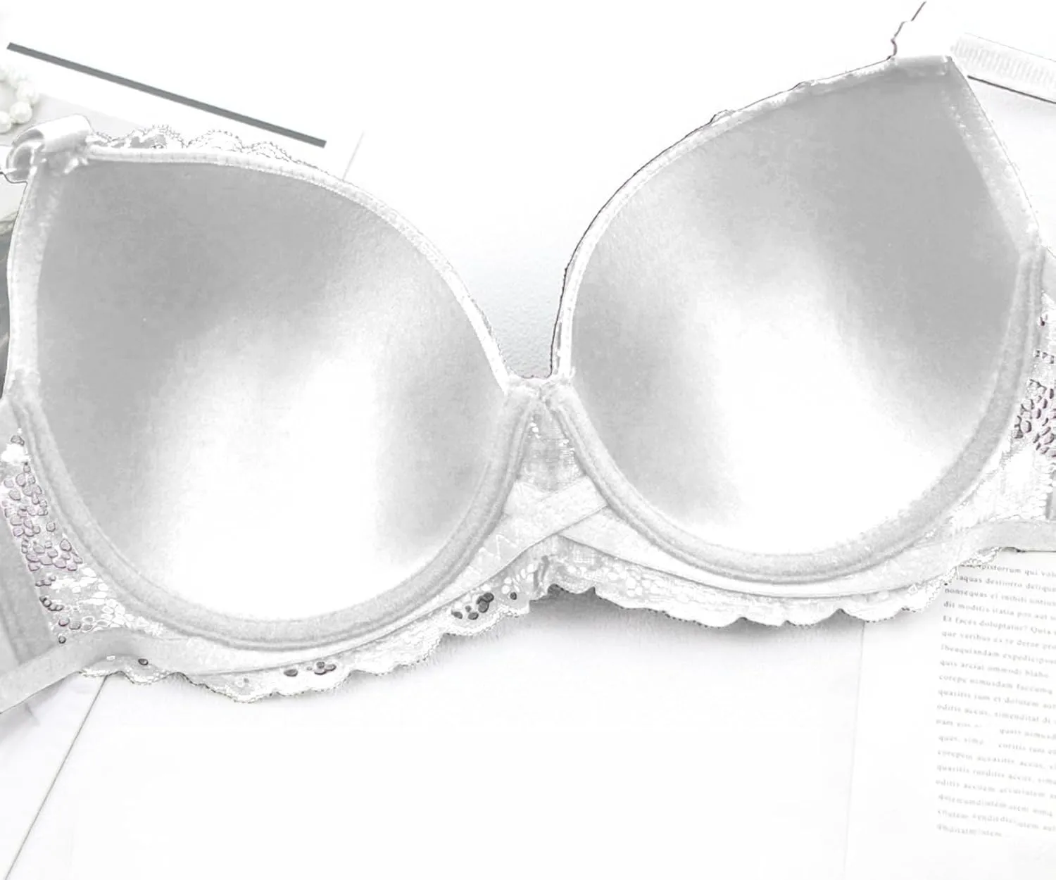 Lace Bralettes for Women 2 Pack Sexy Lingerie Push Up Bra with Adjustable Straps Minimizer Lingerie