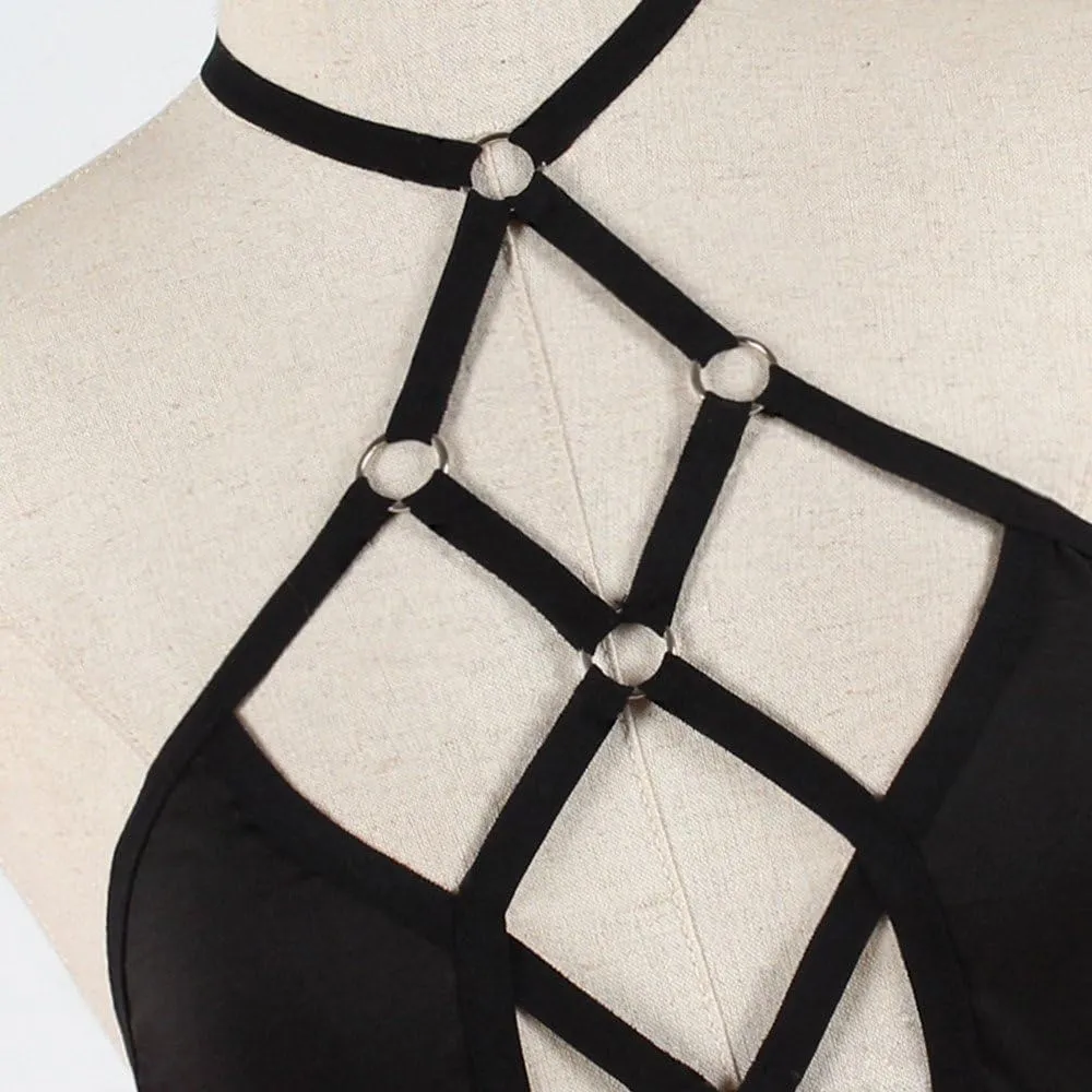 Lace Bralettes For Women Women Corset Lingerie Hollow Underwear Bra Bandage Push Sexy Up Top Strappy