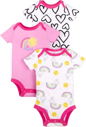 Lamaze baby-girls Short Sleeve Cotton Bodysuit, Snap Closure