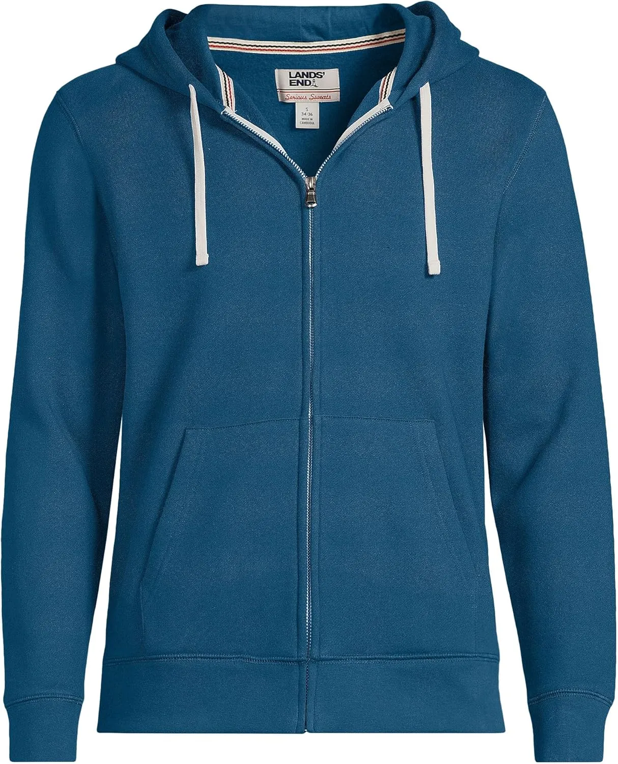 Lands' End Men's Serious Sweats Full Zip Hoodie