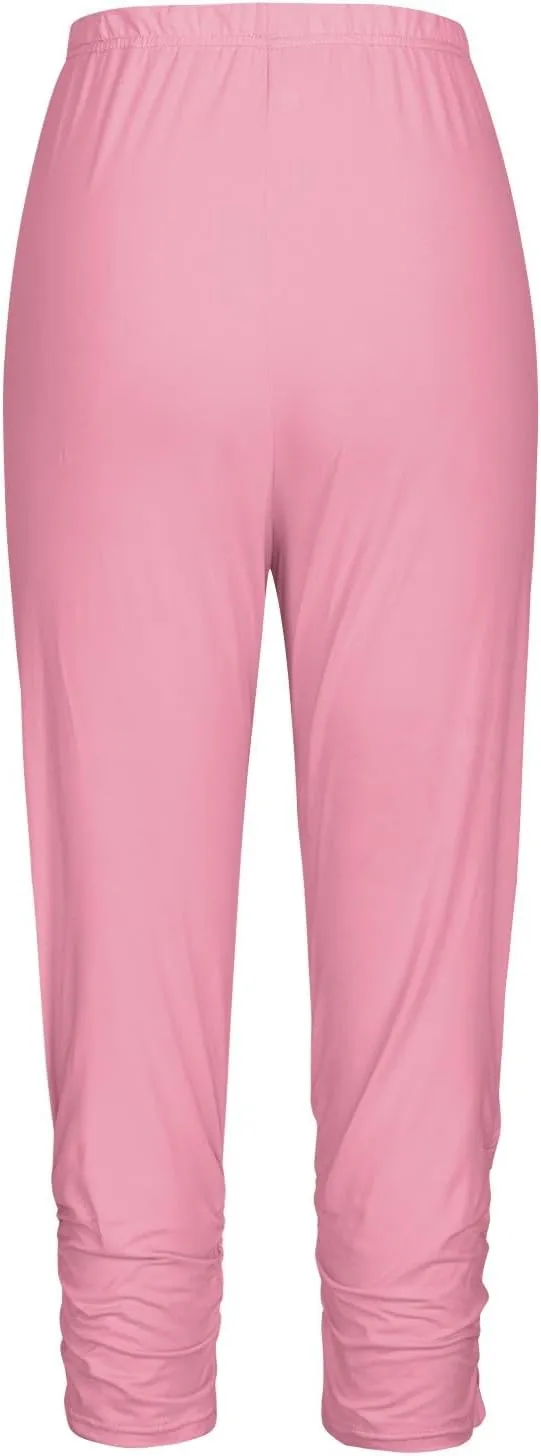 LCMTWX High Waisted Jeggings for Women and Calf Elastic Women's Cropped Pants Leggings Bodybuilding Pants Leggings Black