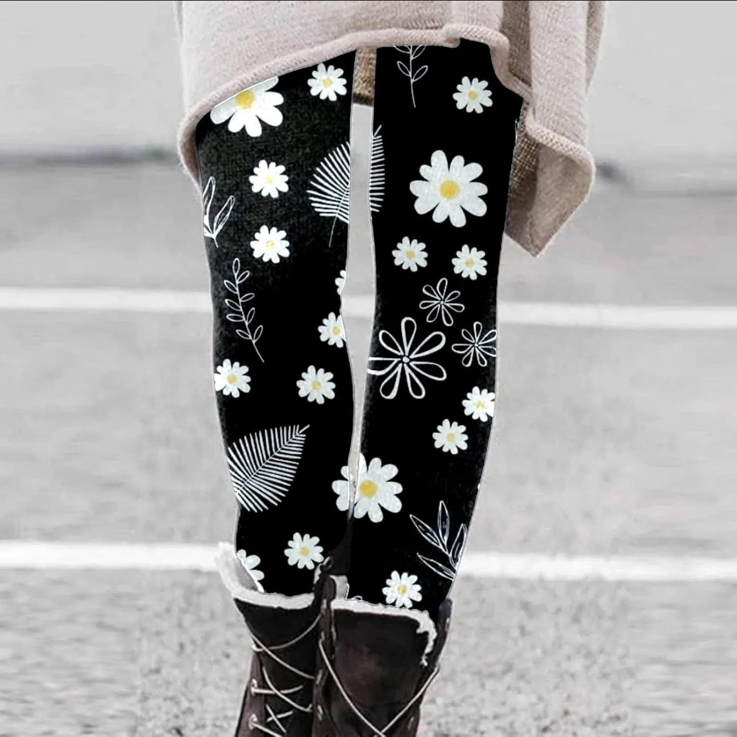 Leggings for Women Compression Yoga Leggings with Pockets Tummy Control Pants for Women