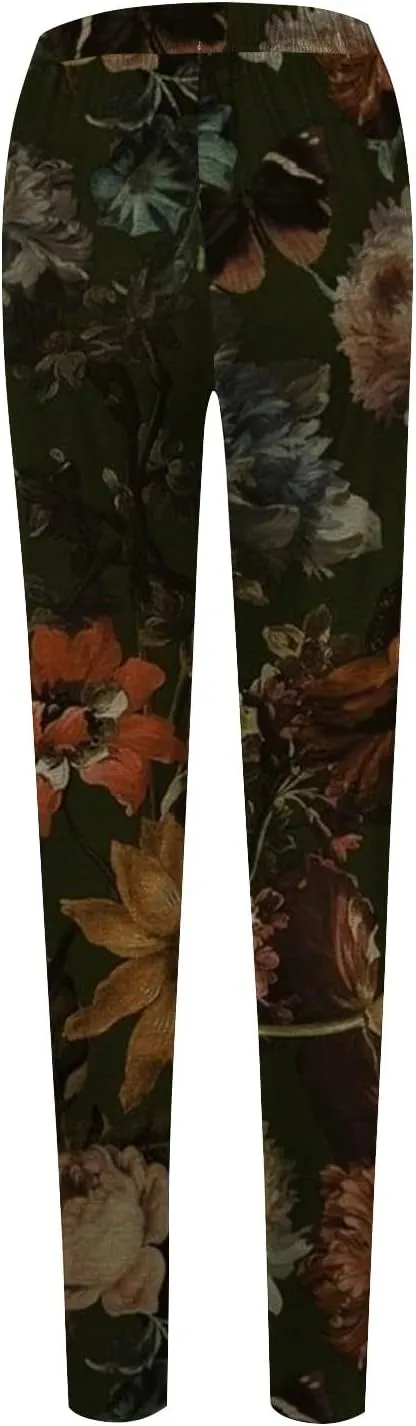 Leggings for Women with Pockets Tummy Control Patterned Work Pants for Women Workout Bottoms for Women