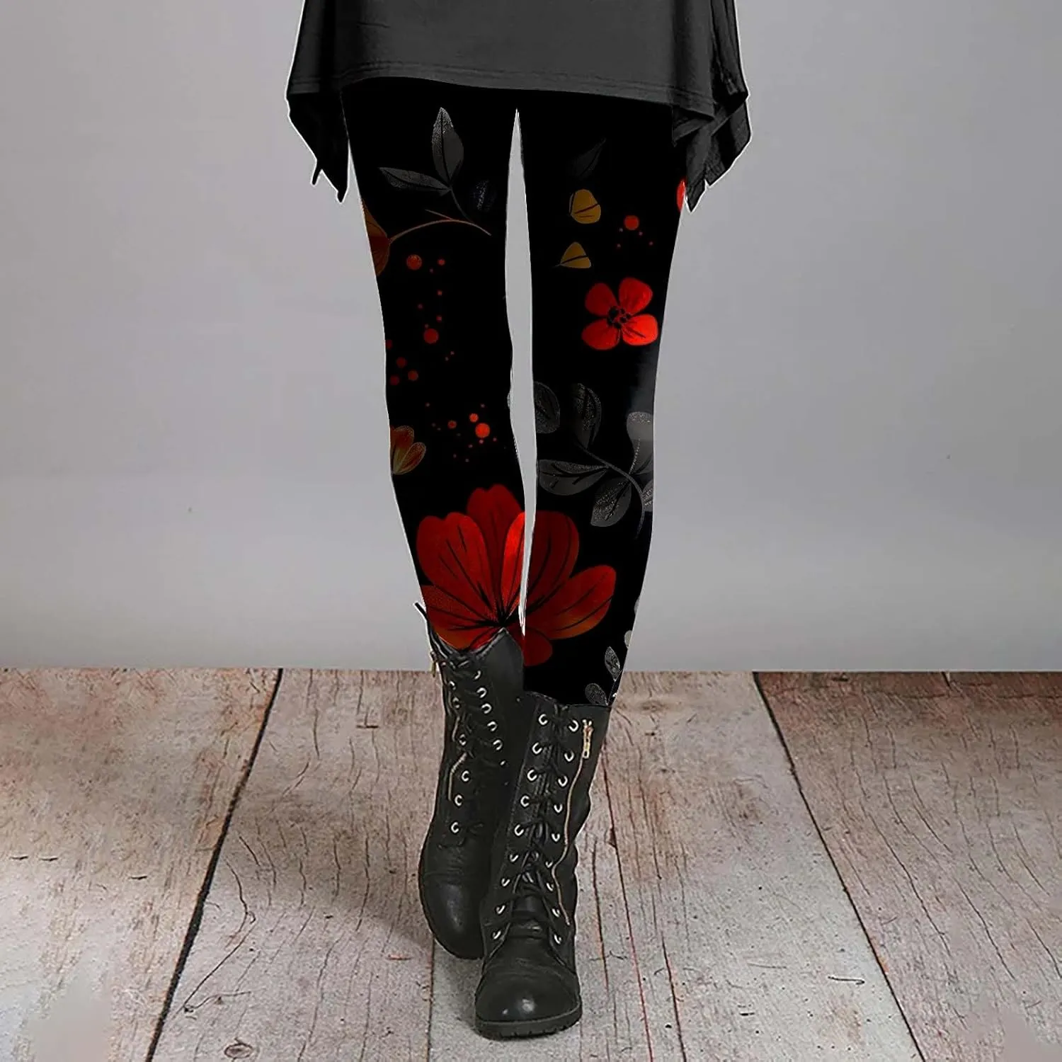 Leggings for Women Workout Pockets Womens Work Pants Patterned Workout Yoga Pants for Women