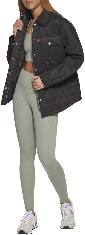 Levi's Women's Diamond Quilted Lightweight Shirt Jacket