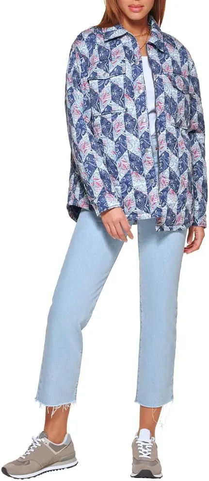 Levi's Women's Diamond Quilted Lightweight Shirt Jacket