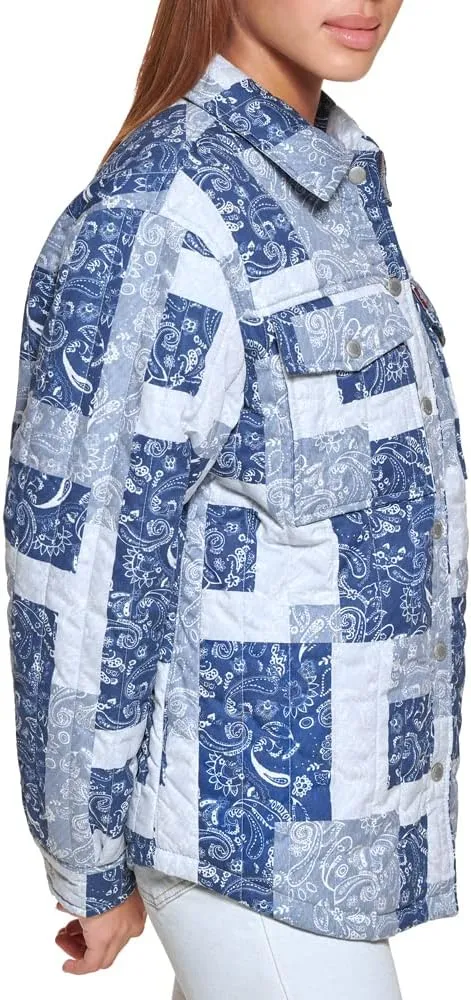 Levi's Women's Diamond Quilted Lightweight Shirt Jacket