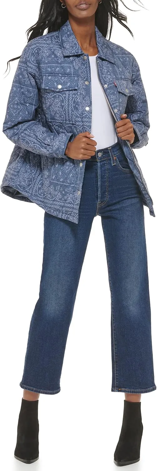 Levi's Women's Diamond Quilted Lightweight Shirt Jacket