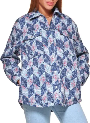 Levi's Women's Diamond Quilted Lightweight Shirt Jacket