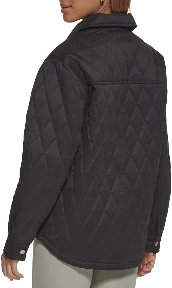 Levi's Women's Diamond Quilted Lightweight Shirt Jacket