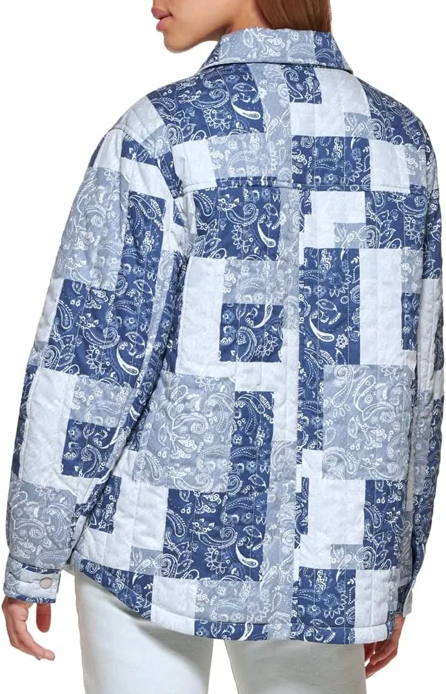 Levi's Women's Diamond Quilted Lightweight Shirt Jacket