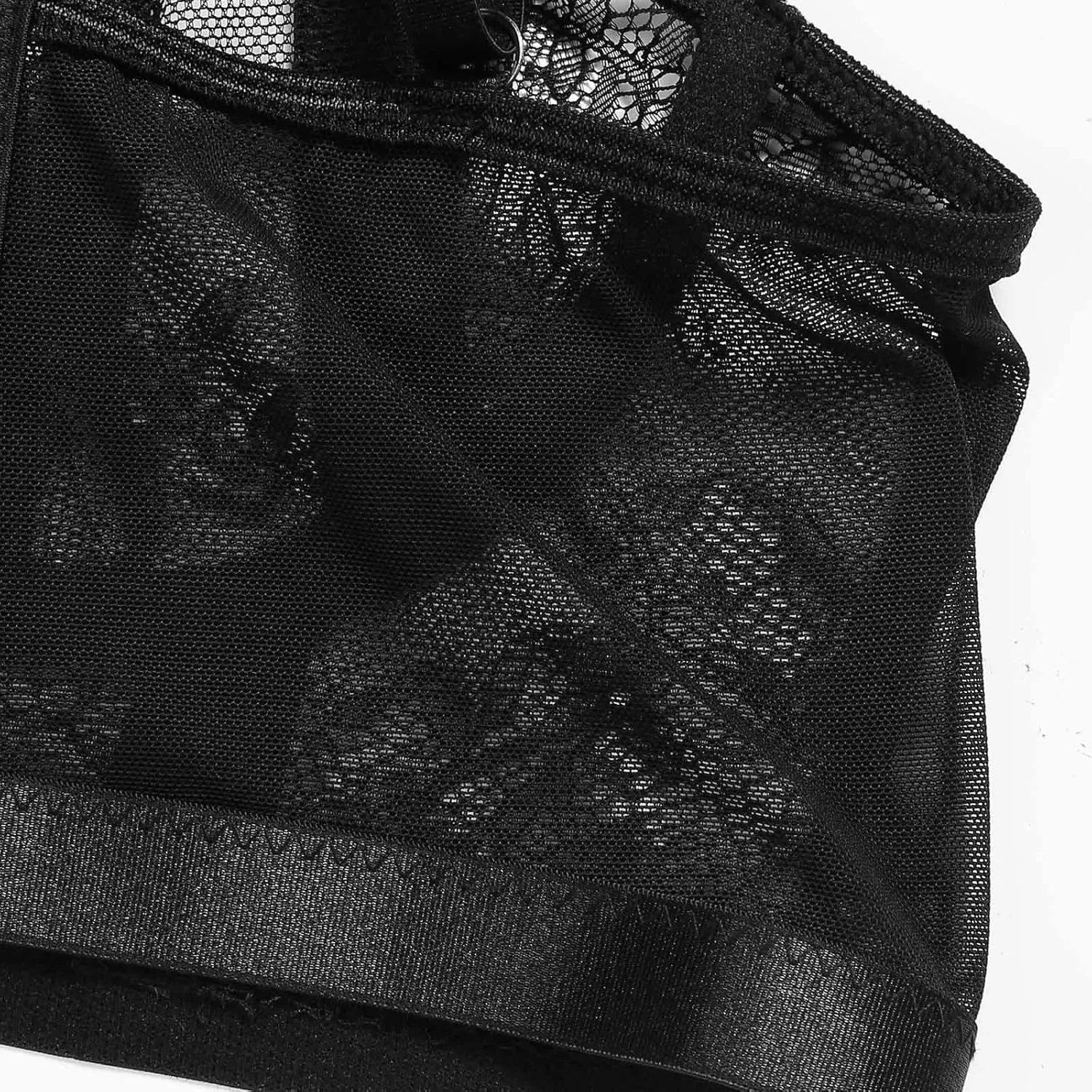 Lingerie for Women Lace Underwear V Neck Bra and Panty Sets Bralette Outfits Lingerie with Stockings Garter Set